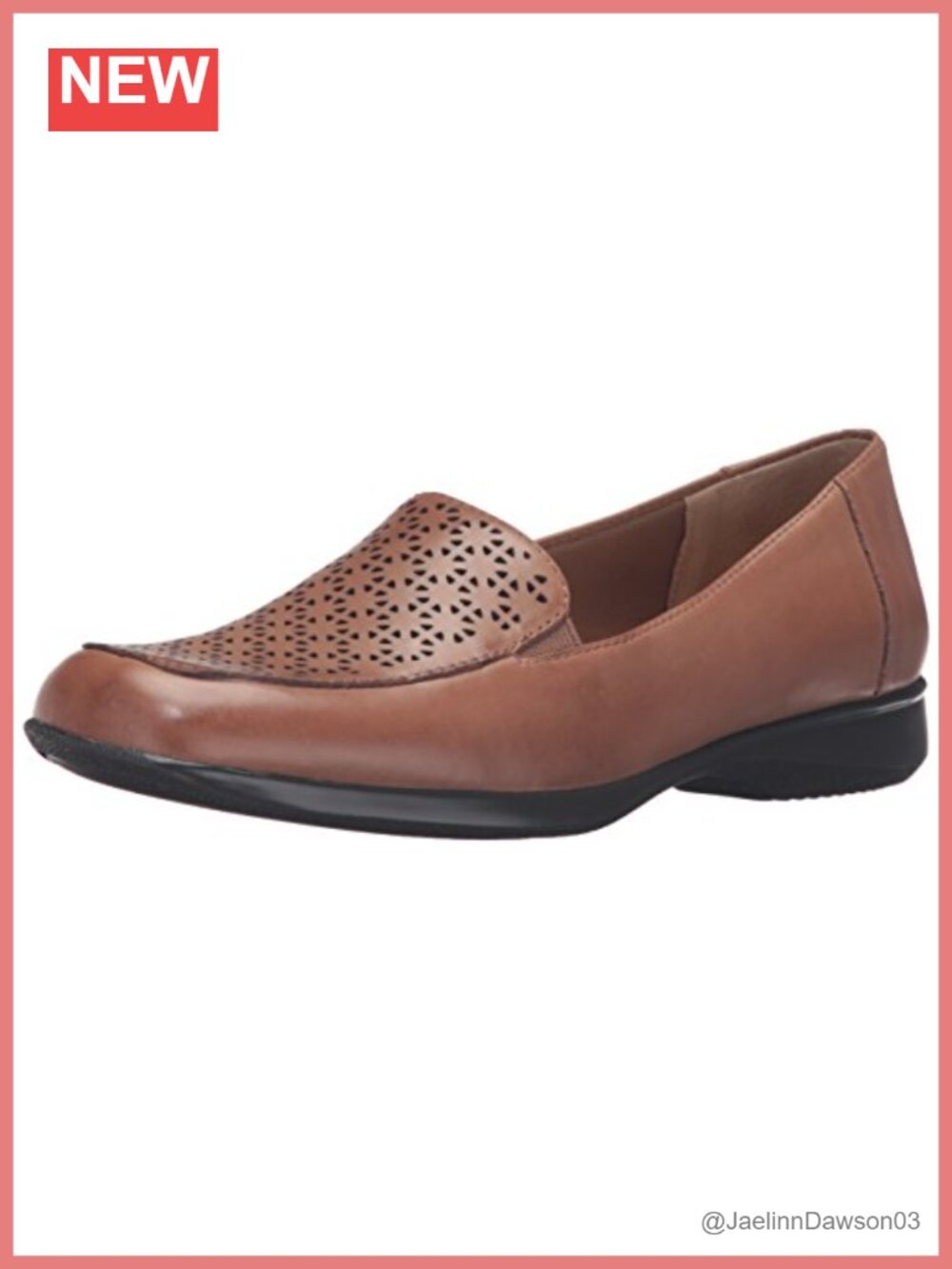 Trotters Women's Jenn Laser Flat Leather Cushioned Comfortable